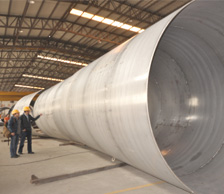 香港客戶3米超大口徑不銹鋼焊管